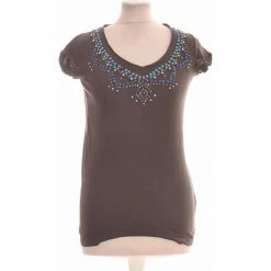 Bizzbee Top Manches Courtes 34 - T0 - Xs Couleur Gris