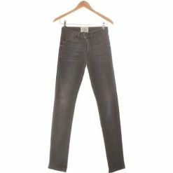 Bizzbee Jean Droit Femme 34 - T0 - Xs Couleur Gris