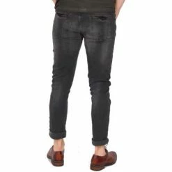 Blend Of America Jean homme slim noir délavé twister Couleur Noir -Blend Of America Soldes 20606814 500 C