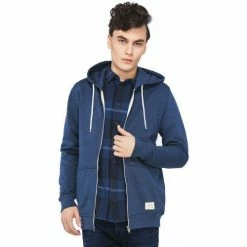 Blend Of America Sweat à capuche bleu chiné 701628 Couleur Bleu -Blend Of America Soldes 20607414 500 C