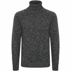 Blend Of America Pull coton col roulé Couleur Gris anthracite