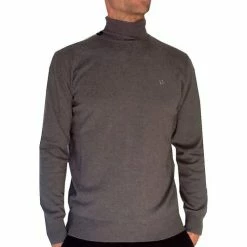 Benson&cherry Pull homme ML col Roulé Anthracite PROMO Couleur Anthracite