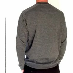 Benson&cherry Pull homme ML col Rond Anthracite PROMO Couleur Anthracite -Blend Of America Soldes 21377960 500 C