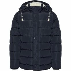 Blend Of America Doudoune matelassée à capuche Couleur Bleu marine