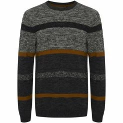 Blend Of America Pull coton col rond Couleur Gris anthracite bleu marine camel