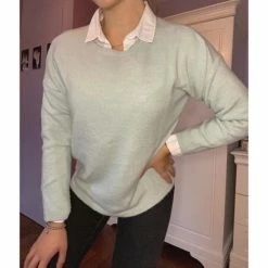 Bizzbee pull vert d’eau Couleur Vert