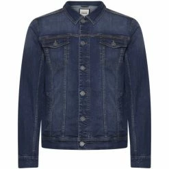 Blend Of America Veste denim coton délavée Couleur Bleu indigo