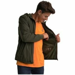 Benson&cherry BLOUSON REVOLVER A CAPUCHE - Kaki - L Couleur Kaki