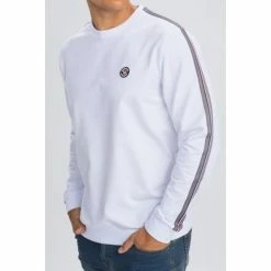 Benson&cherry TRICOLORE SWEAT - Blanc - 2XL Couleur Blanc