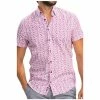 Benson&cherry CHEMISE MC HOMME - BLANC-ROUGE - 3XL Couleur BLANC-ROUGE