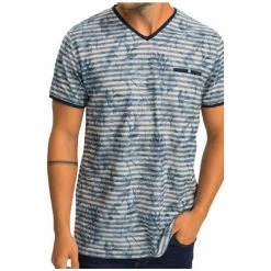 Benson&cherry T-SHIRT MC SIGNATURE - Marine - 3XL Couleur Marine