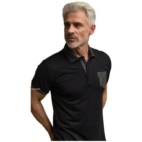 Benson&cherry POLO MC SIGNATURE - Noir - L Couleur Noir 1 Benson&cherry POLO MC SIGNATURE - Noir - L Couleur Noir