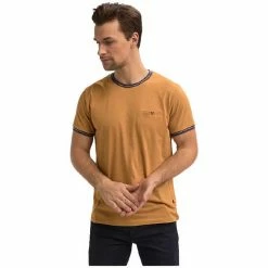 Benson&cherry T-SHIRT MC SIGNATURE - Miel - S Couleur Miel