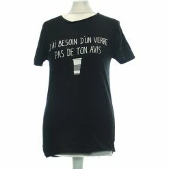 Bizzbee Top Manches Courtes 36 - T1 - S Couleur Noir
