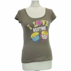 Bizzbee Top Manches Courtes 36 - T1 - S Couleur Marron