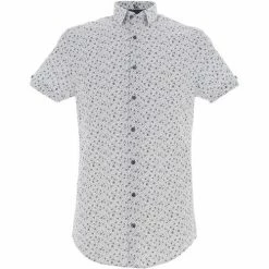 Benson&cherry Signature chemise mc Couleur Bleu marine