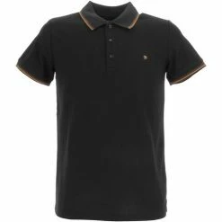 Benson&cherry Gac noir polo mc Couleur Noir