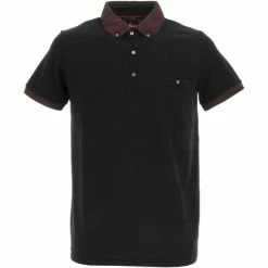 Benson&cherry Garance noir polo mc Couleur Noir