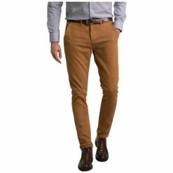 Benson&cherry CLASSIC PANTALON CHINO - Miel - 38 Couleur Miel