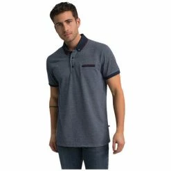 Benson&cherry CLASSIC POLO MC - Marine - M Couleur Marine